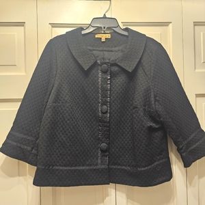 Notations XL Black women's cropped jacket 3/4 sleeves